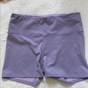 NWT Cotton On Purple Rose Rib High Waisted Shortie Shorts XL